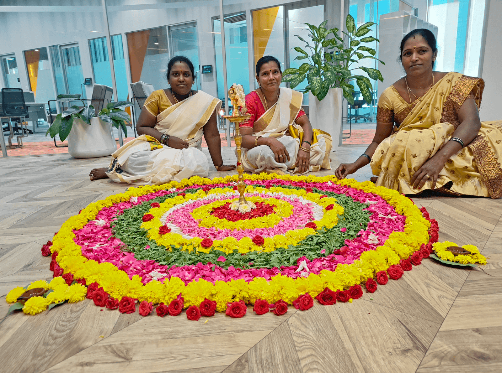 Celebrations at the Return To Office Kickoff party in India