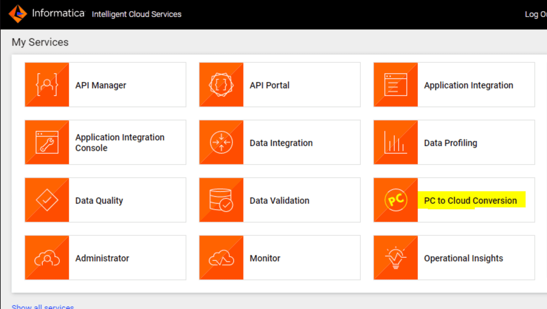 Cloud conversion module within Informatica Intelligent Cloud Services