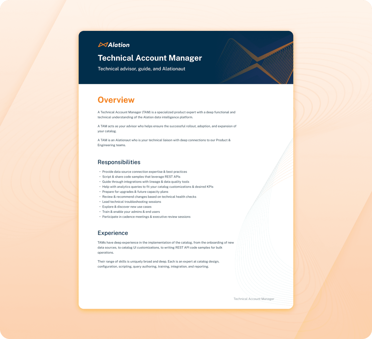Alation Guide for Technical Account Manager