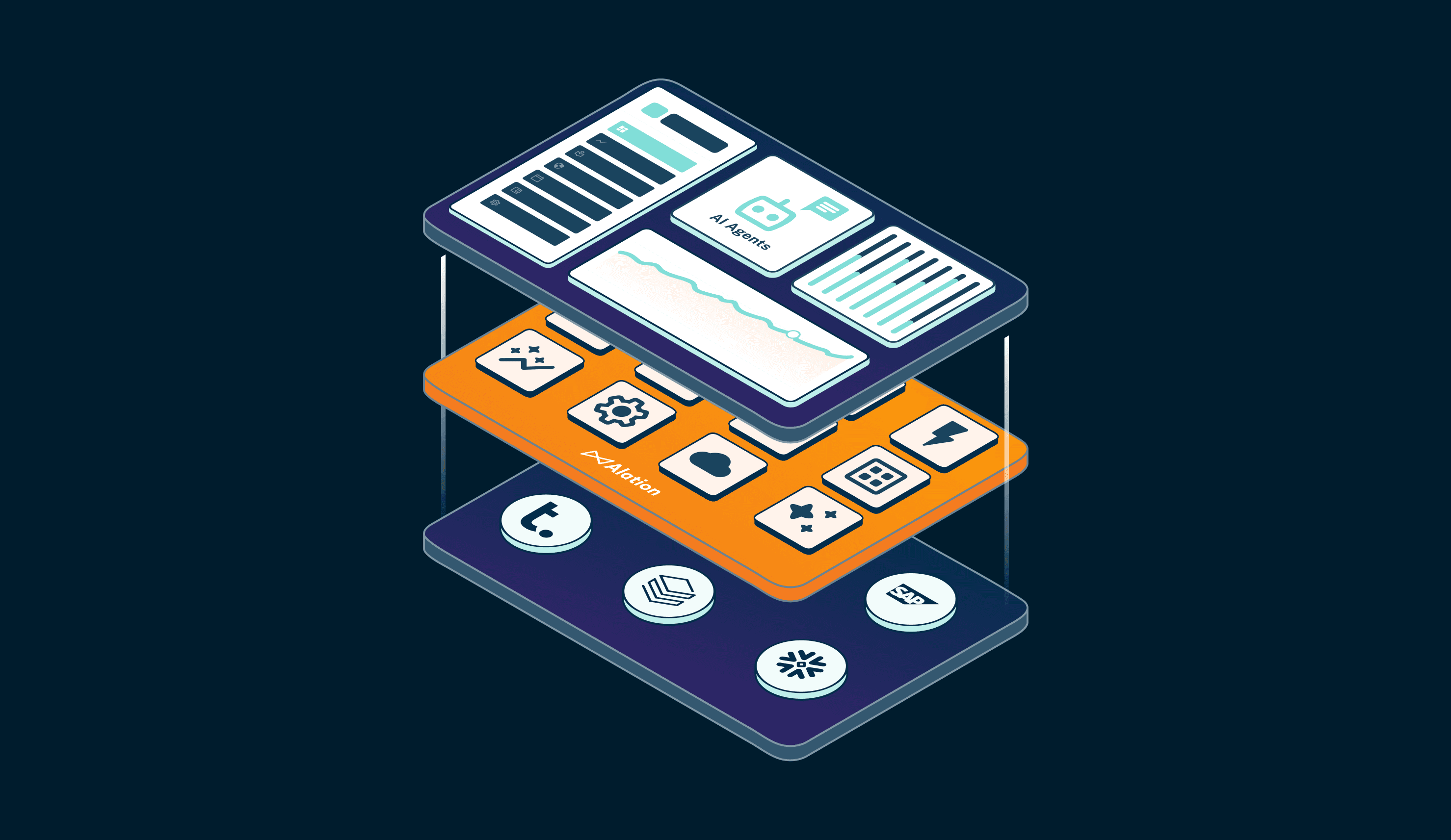 Slide showing a data product AI agent