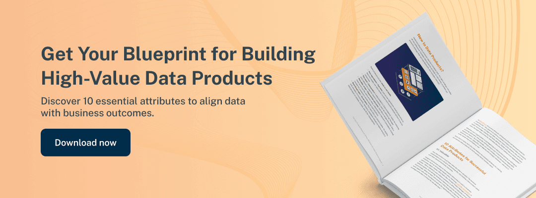 Banner advertising a whitepaper called the Data Product Blueprint