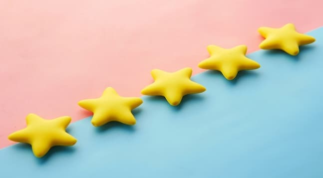 stars representing data quality