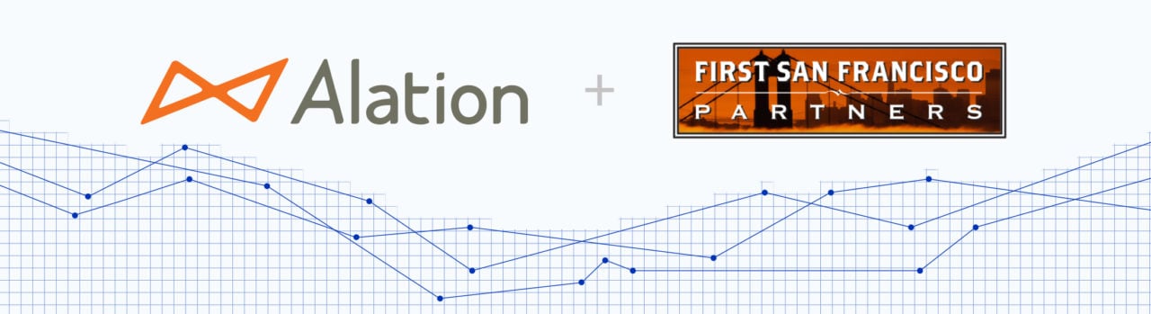 Hero image from an Alation blog about how Alation and First SF Partners work together
