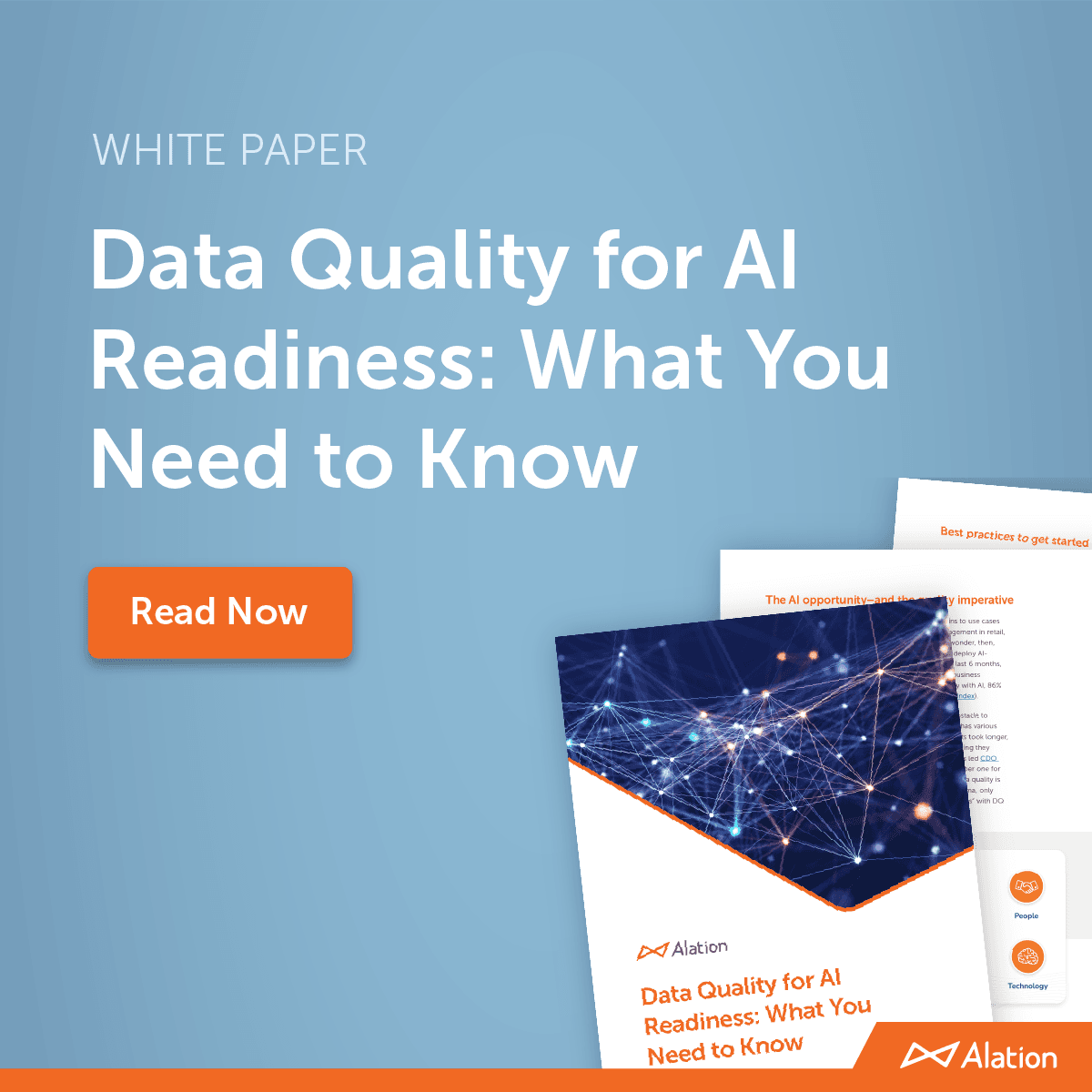 Alation's strategy guide on Data Quality for AI Readiness, available for download