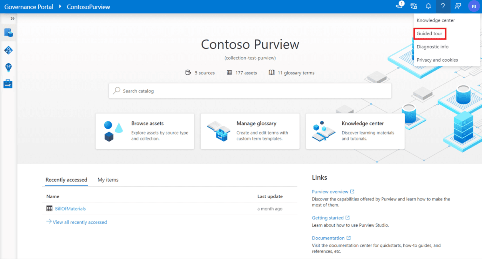 Microsoft Purview’s governance portal