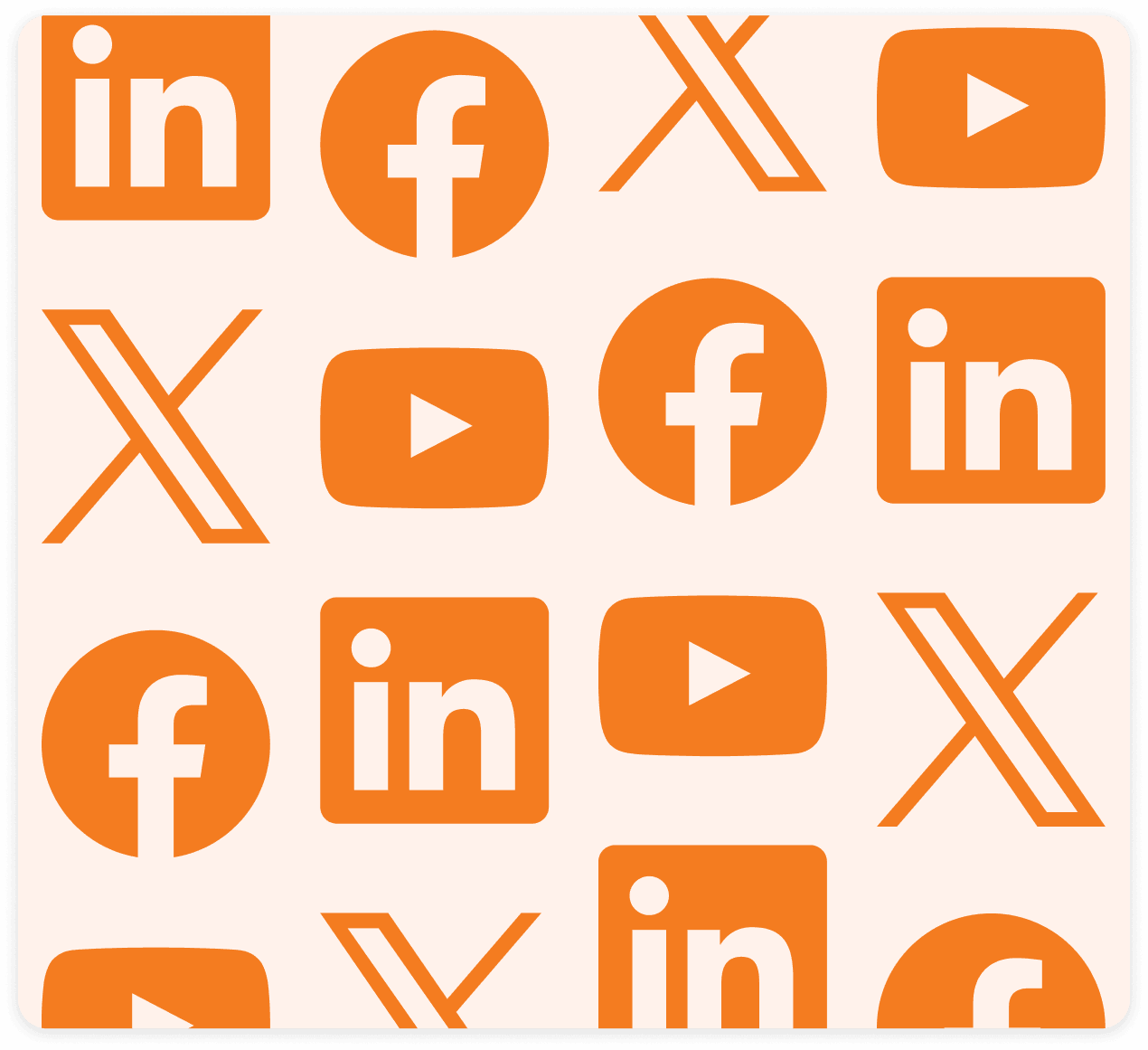 Alation event landing page social follow card in blue