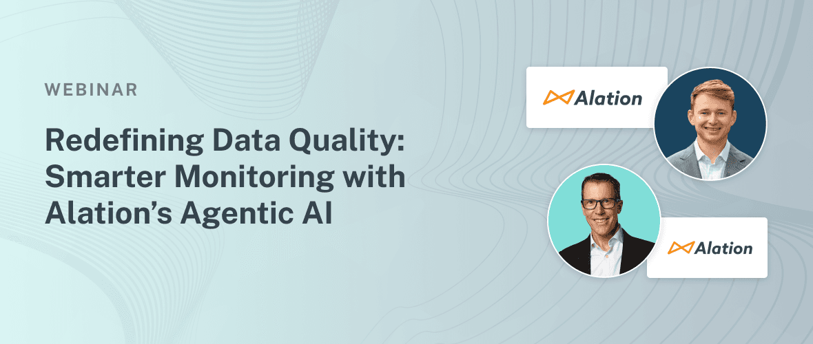 Banner pointing to data quality webinar