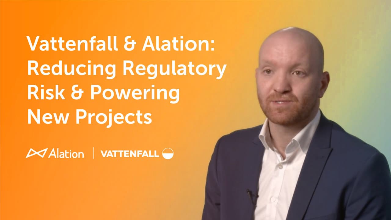 Alation Customer: Vattenfall & Alation: Powering New Projects & Reducing Regulatory Risk
