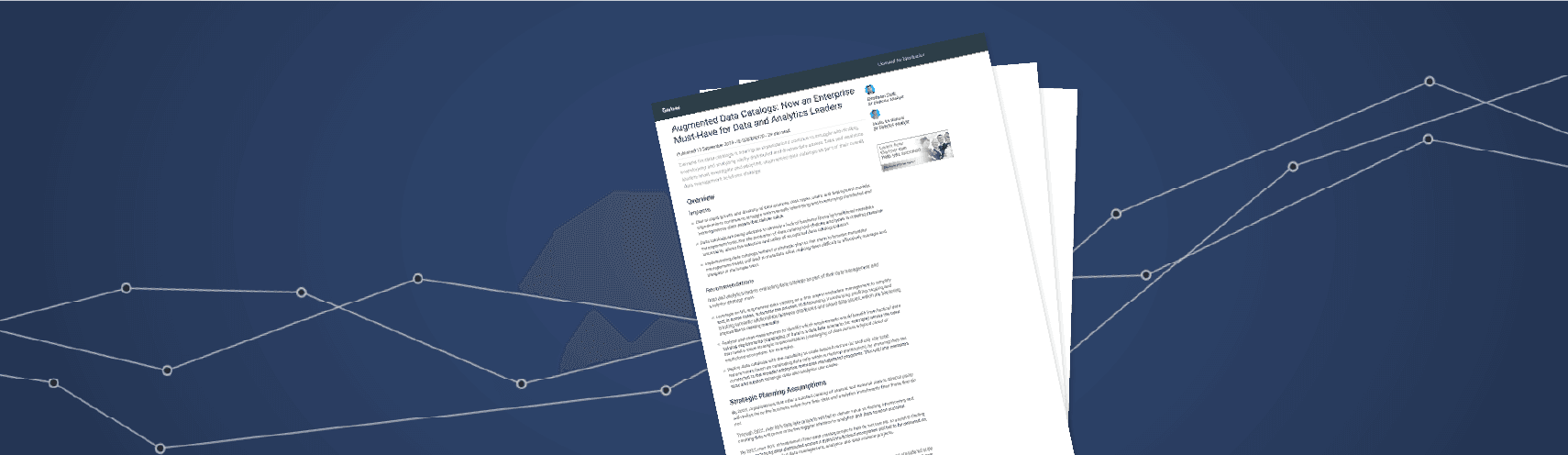 Hero image from an Alation blog about a Gartner analyst report