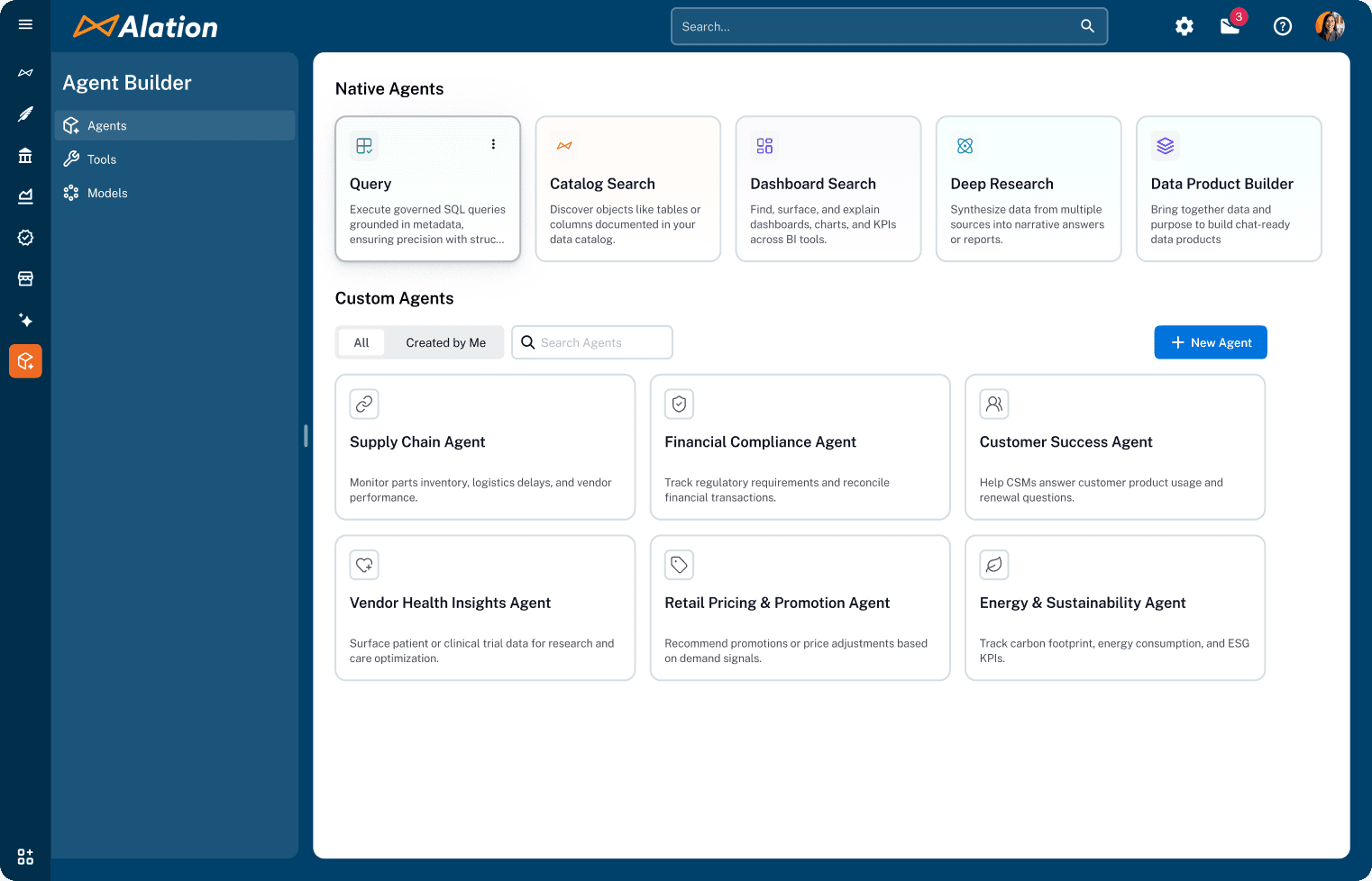 Alation Agent Builder Hero Image