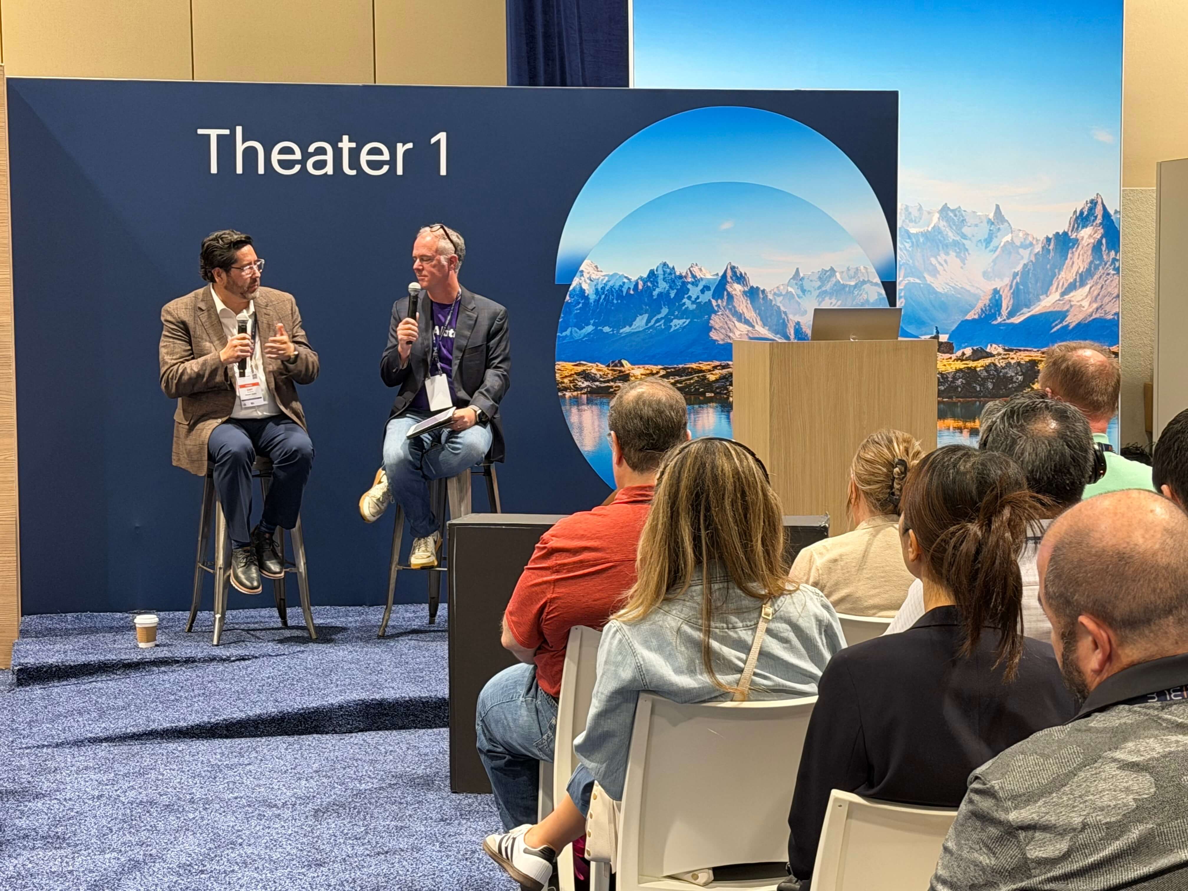 Jonathan Bruce of Alation and J Gary Dugan of Truist Bank leading a presentation at Gartner Orlando Data & Analytics Conference 2026