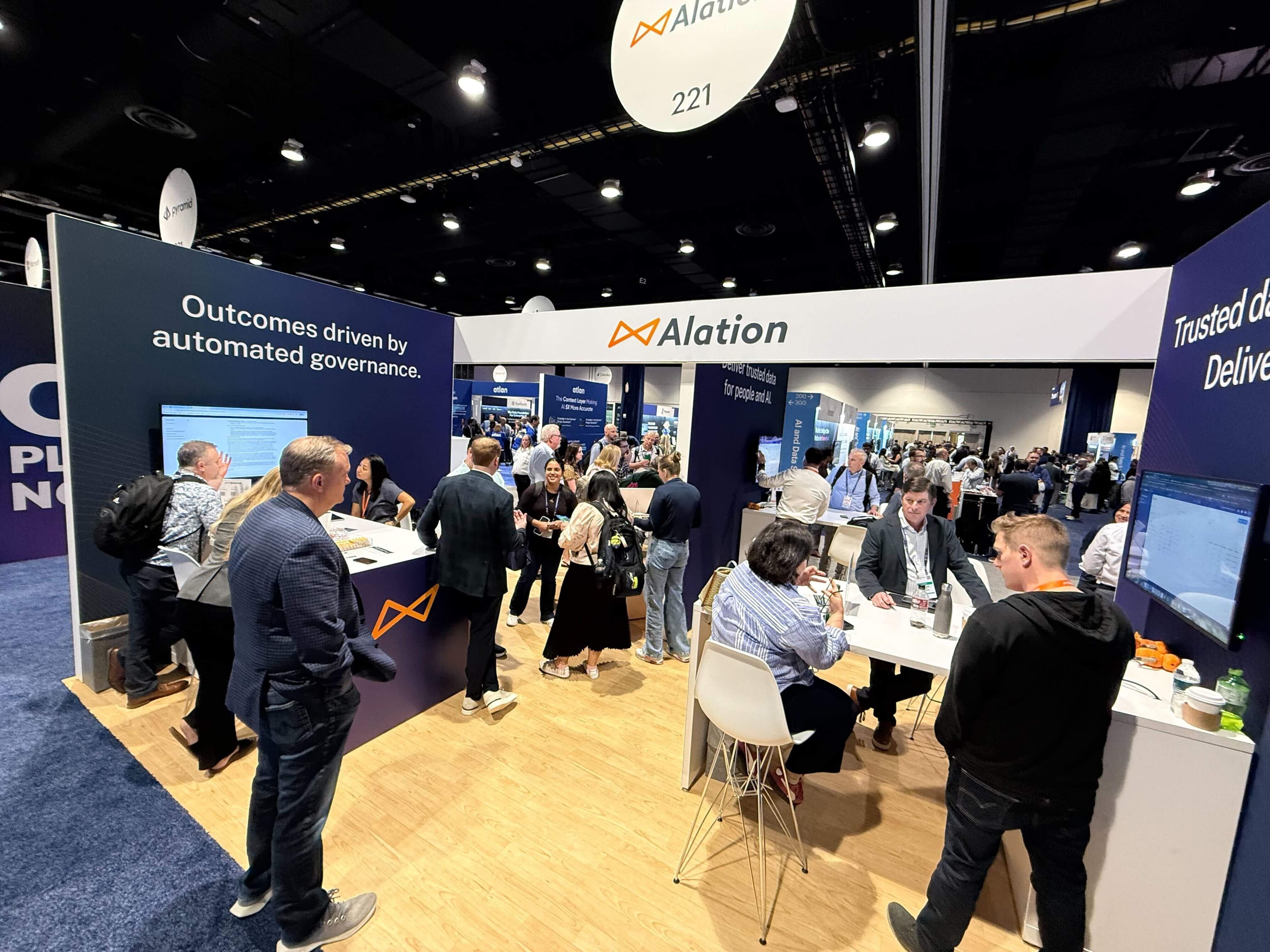 Activity at the Alation booth at Gartner Orlando 2026