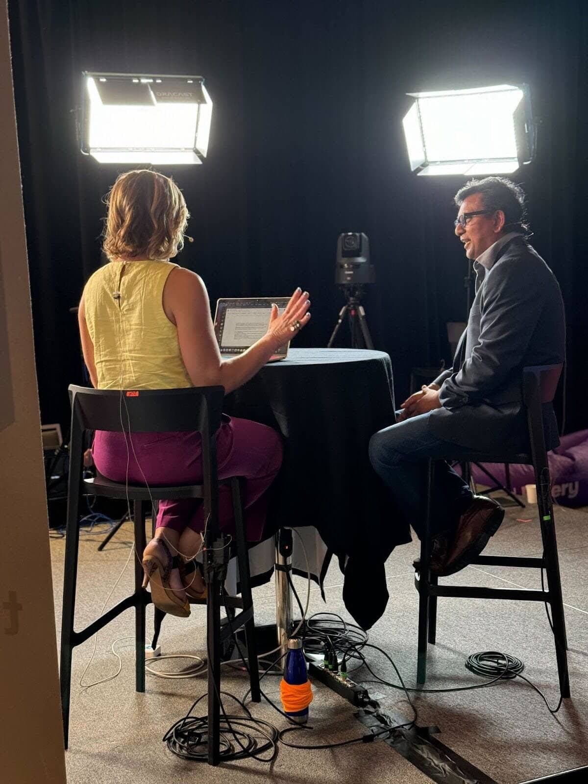 Alation's Diby Malakar being interviewed for theCUBE.