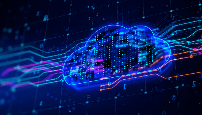 Alation Blog Image: A futuristic digital cloud representing Cloud FinOps.