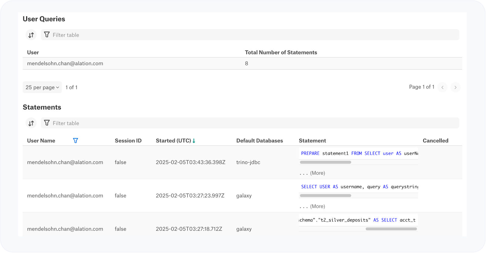 Query Log Ingestion (QLI) configuration page in Alation.