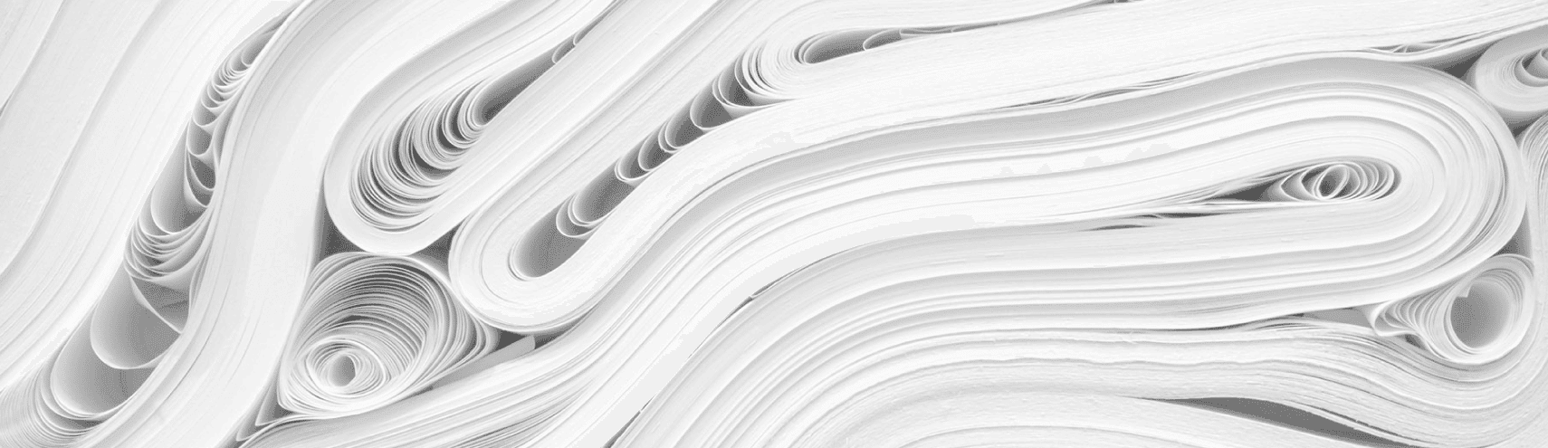 Roles of paper stacked together