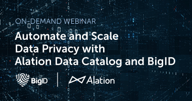 Creating a Privacy-Aware Data Culture with Alation Data Catalog and BigID Resource Card