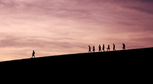 metaphorical image of data product manager leading the way