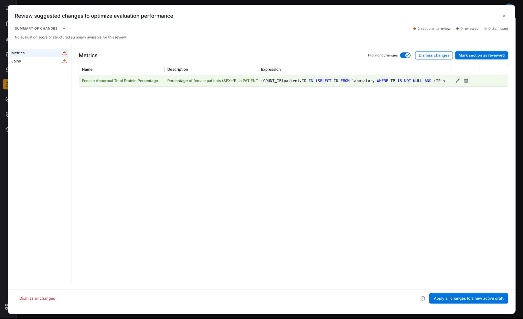 A small data product update, from a metric correction from a chat trace in Alation