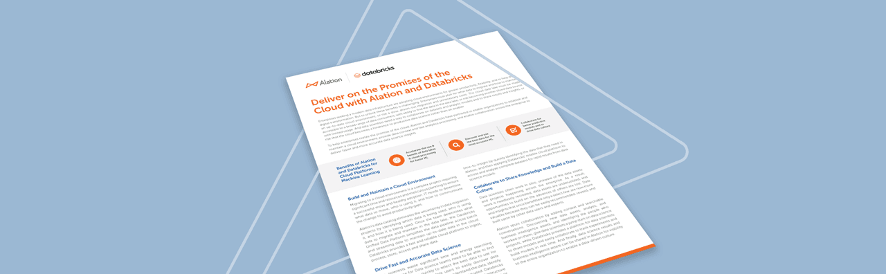 Alation Resource: Alation and Databricks Datasheet