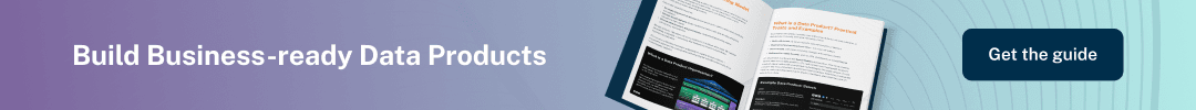 Small banner advertising whitepaper on data products sharing how the BBC launched a data product operating model