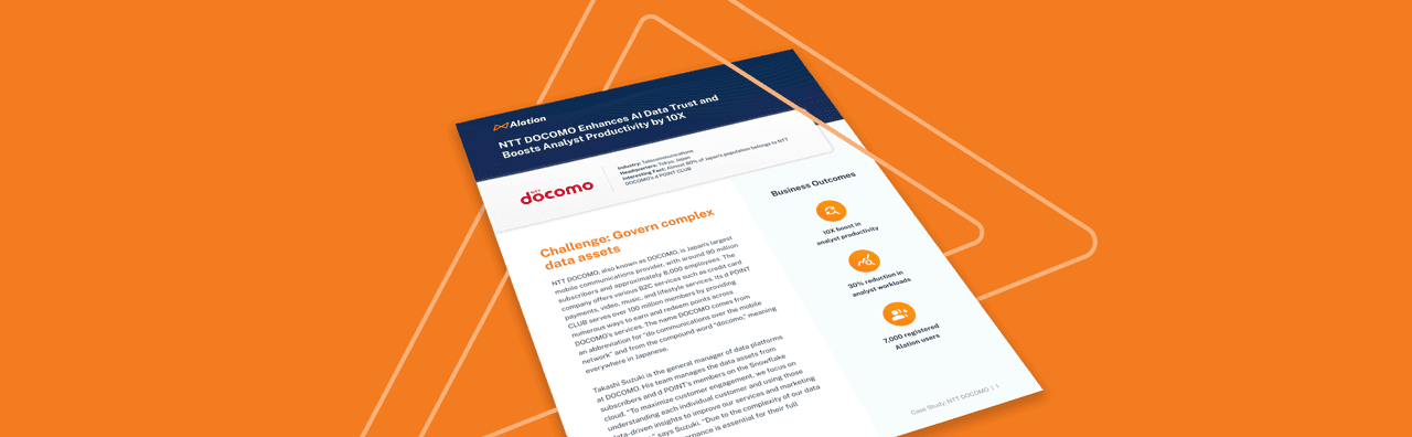Customer Case Study: NTT DOCOMO Enhances AI Data Trust and Boosts Analyst Productivity by 10X