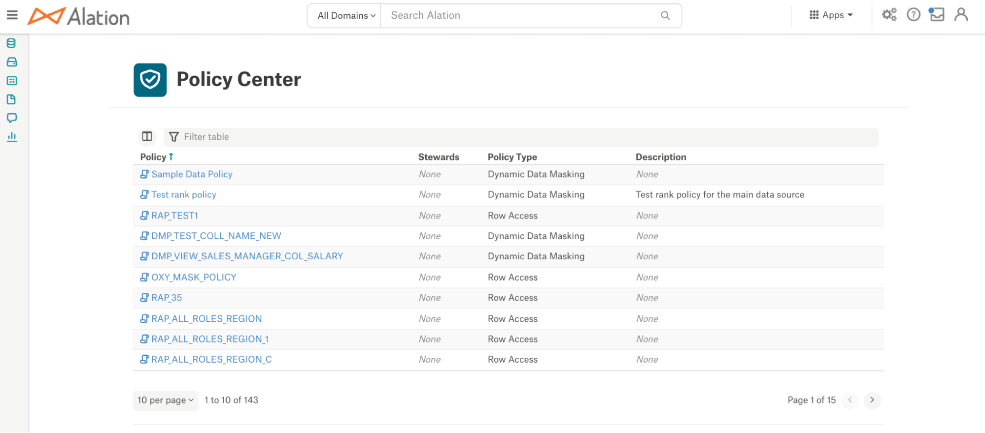 Alt text: Alation’s Policy Center allows for consistent enforcement of compliance rules. (Source)