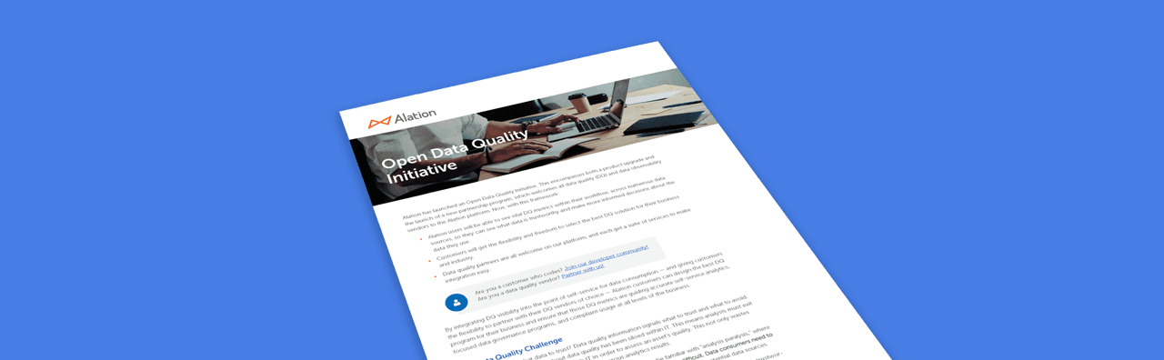 Alation Resource: Open Data Quality Initiative
