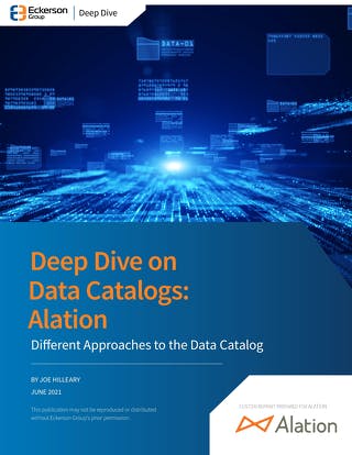 Thumbnail image of Eckerson Data Catalogs Deep Dive report