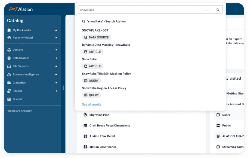 Alation Data Catalog Alation