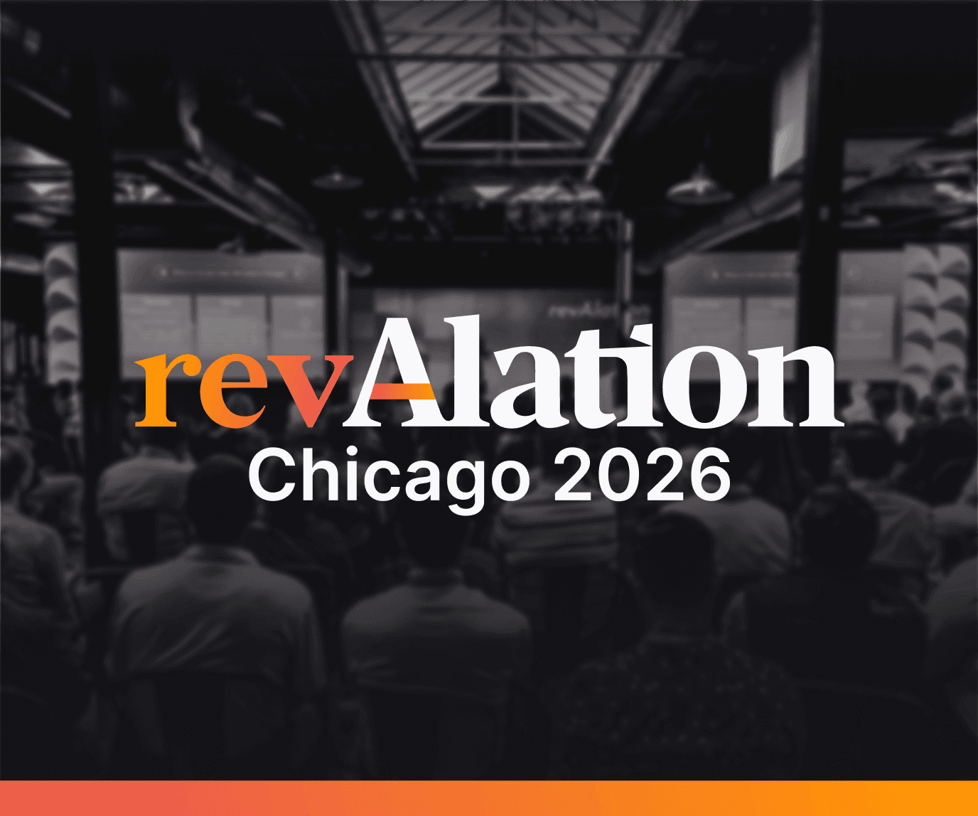 revAlation Chicago 2026 event logo over a dark, blurred crowd gathered in a large indoor venue.
