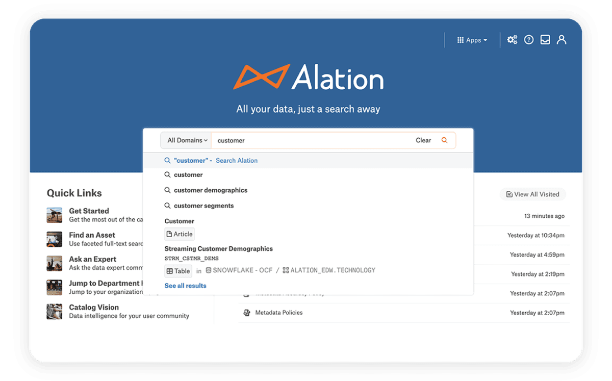 Alation Data Catalog Alation