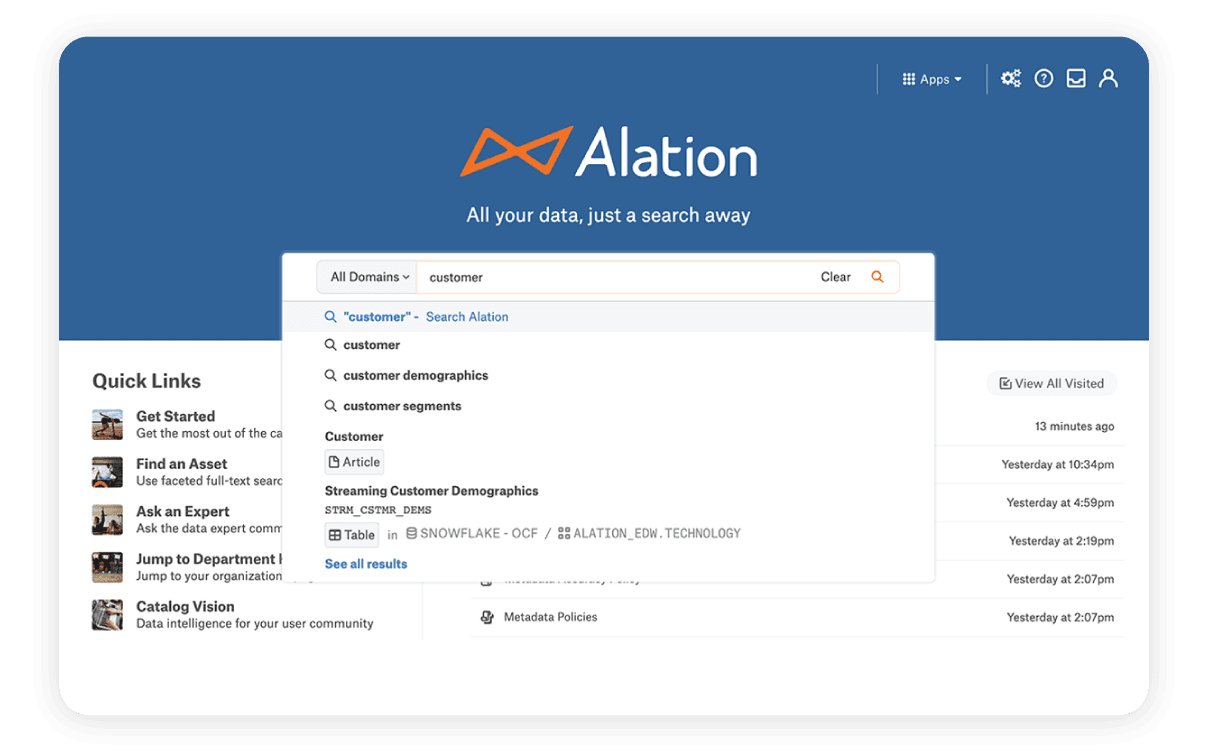 Alation Data Catalog Alation
