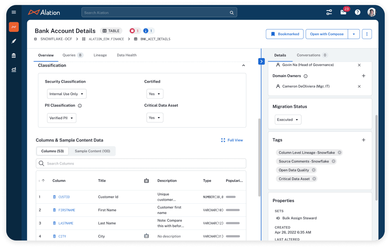 Automate Data Insights w/ Active Metadata Graph | Alation