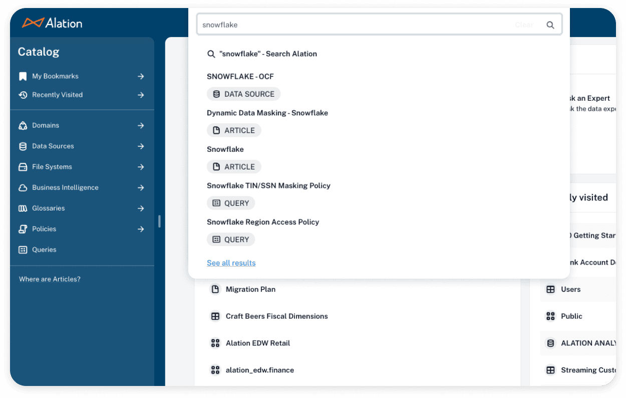 Alation Data Catalog Alation