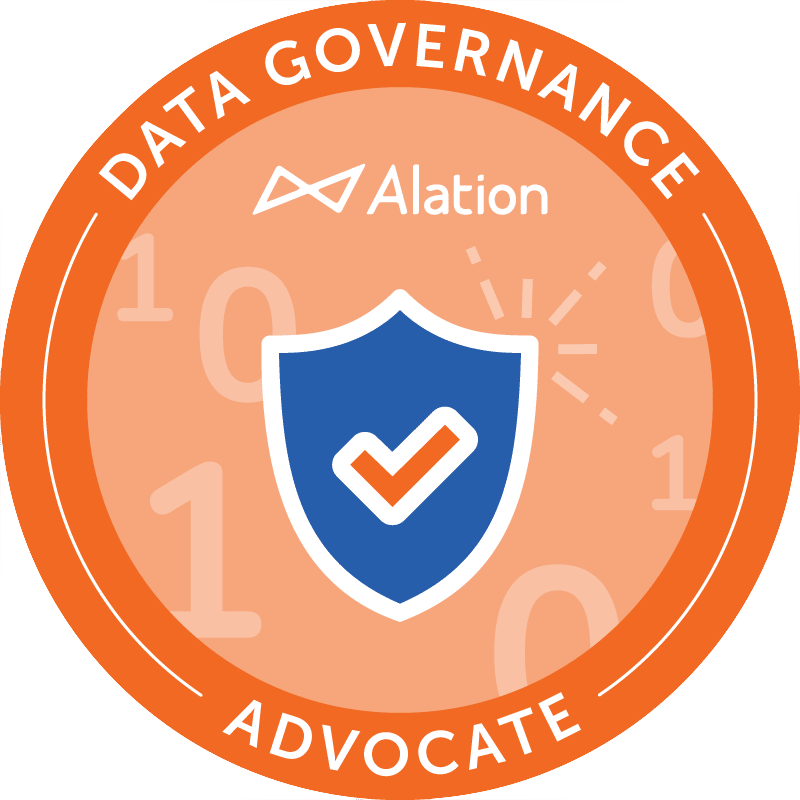 Alation Data Governance Advocate Badge