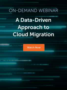 A data driven approach to cloud migration live webinar blog homepage CTA