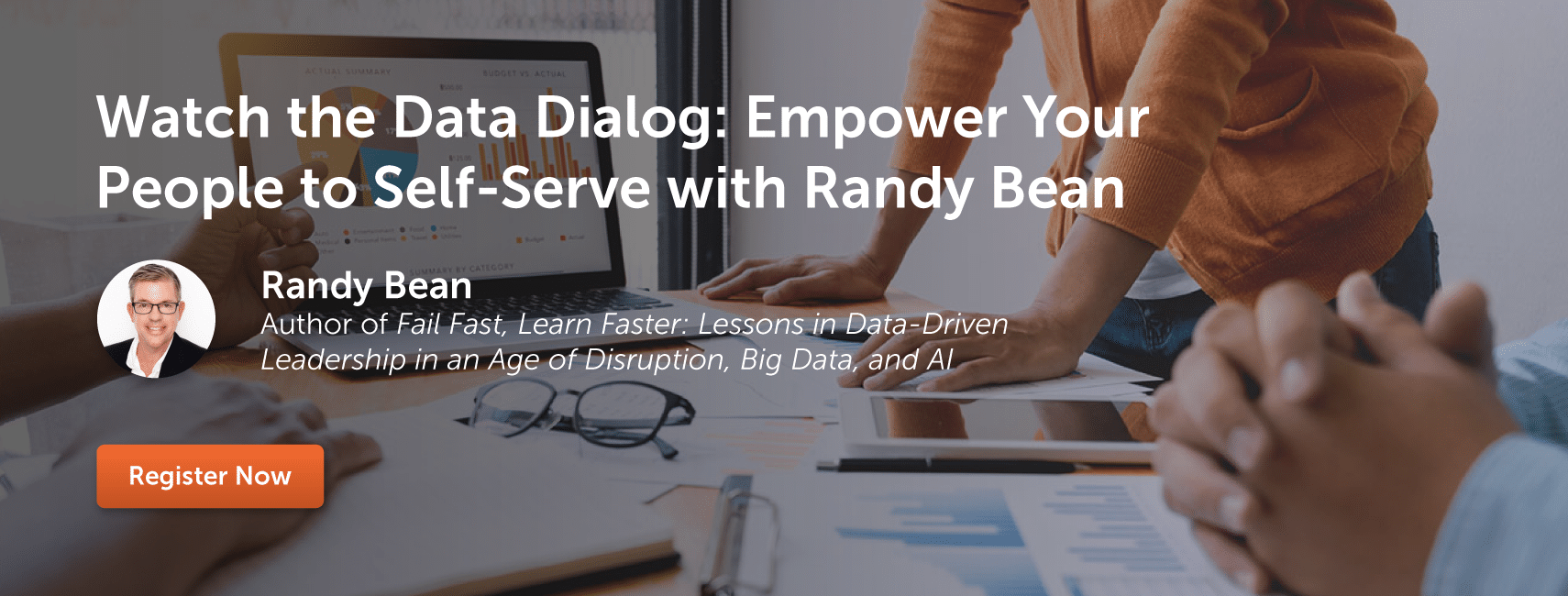 CTA banner of Randy Bean's Data Dialog webinar