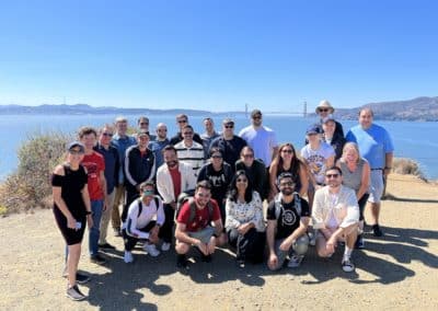Alation team members in front of San Francisco Bay