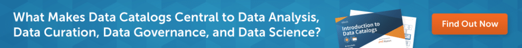 CTA banner of the introduction to data catalogs ebook