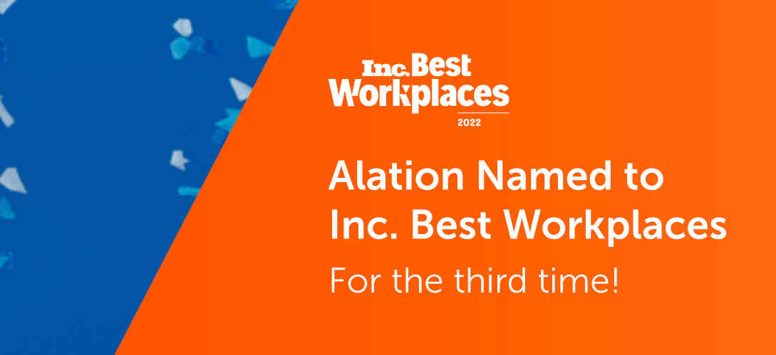 Alation named one of Inc. Magazine's Best Workplaces 2022
