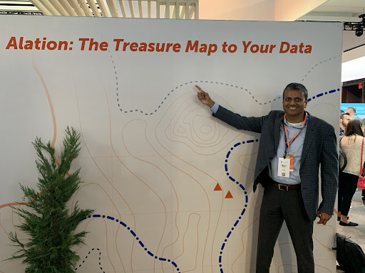 Ecolab CDO Jayant Damne pointing everyone to the data treasure map.