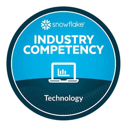 snowflake industry competency technology badge